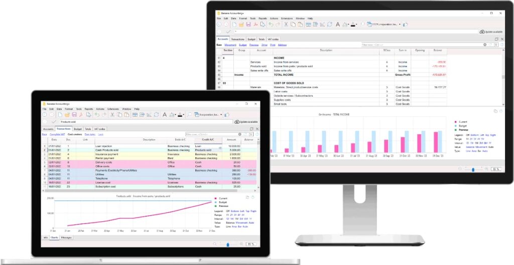 Software di contabilità professionale per piccole ditte, associazioni e privati.